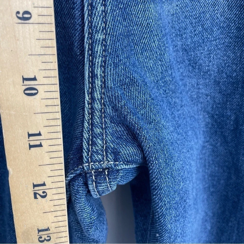 Stylish Blue Straight Leg Jeans for Women - Picture 8 of 11